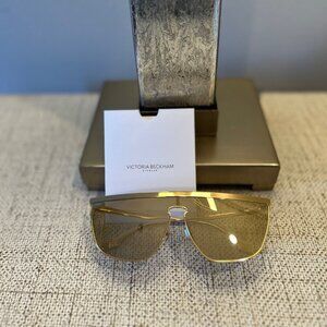 Victoria Beckham Gold Mirrored Sunglasses